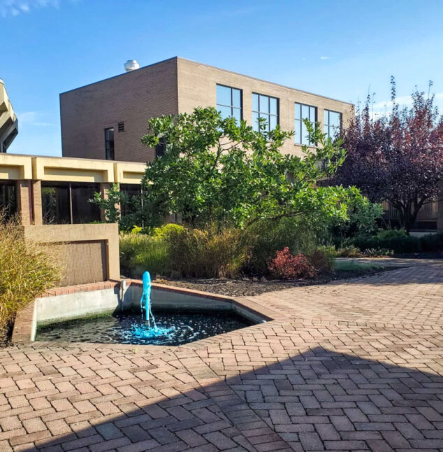 outdoor fountain.