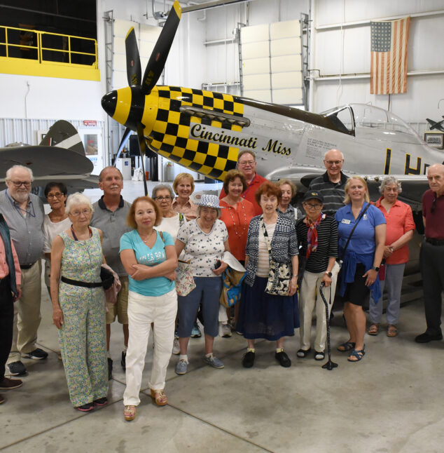 60 & Better group at the Warbird Museum
