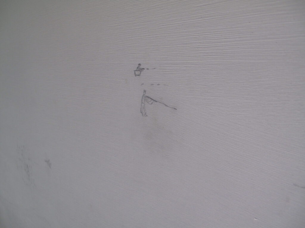 Drawing on a wall