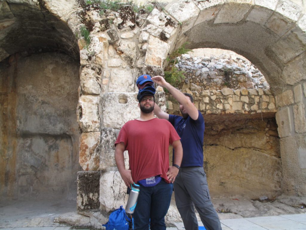 Two people in Jerusalem