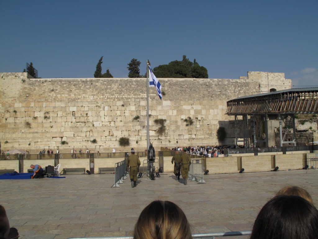 Flag of Israel in Jerusalem