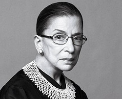 Ruth Bader Ginsburg. Courtesy of onmogul.com.