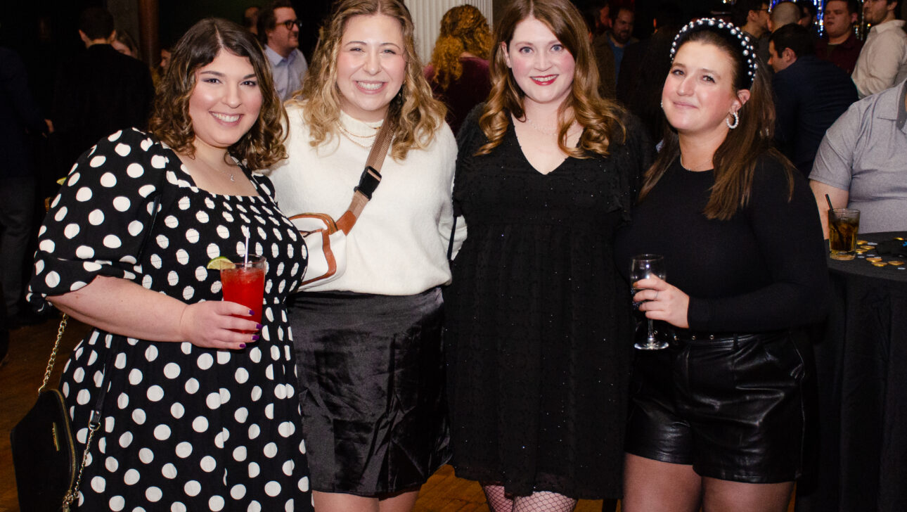 Four women at a party