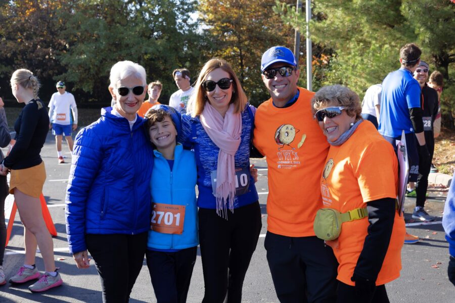 People standing at the Oy Vey 5k