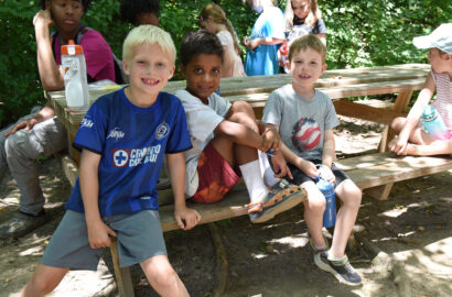 Kids spending time at camp