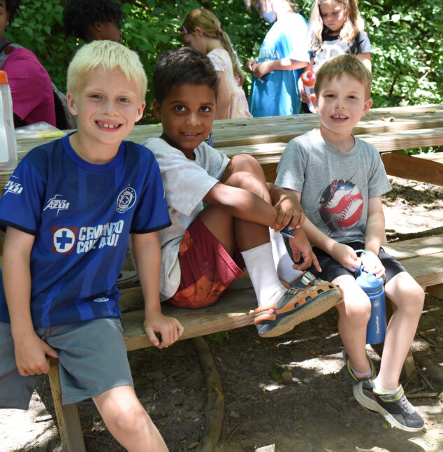 Kids spending time at camp