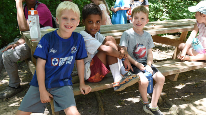 Kids spending time at camp