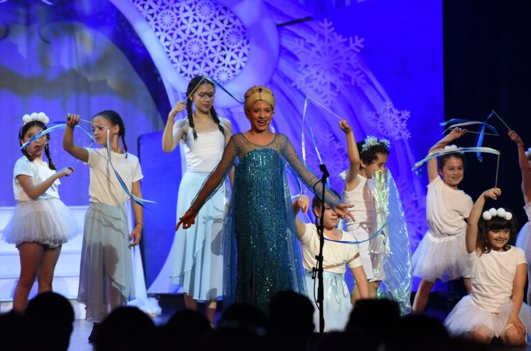 Frozen JR performance with Elsa in the front
