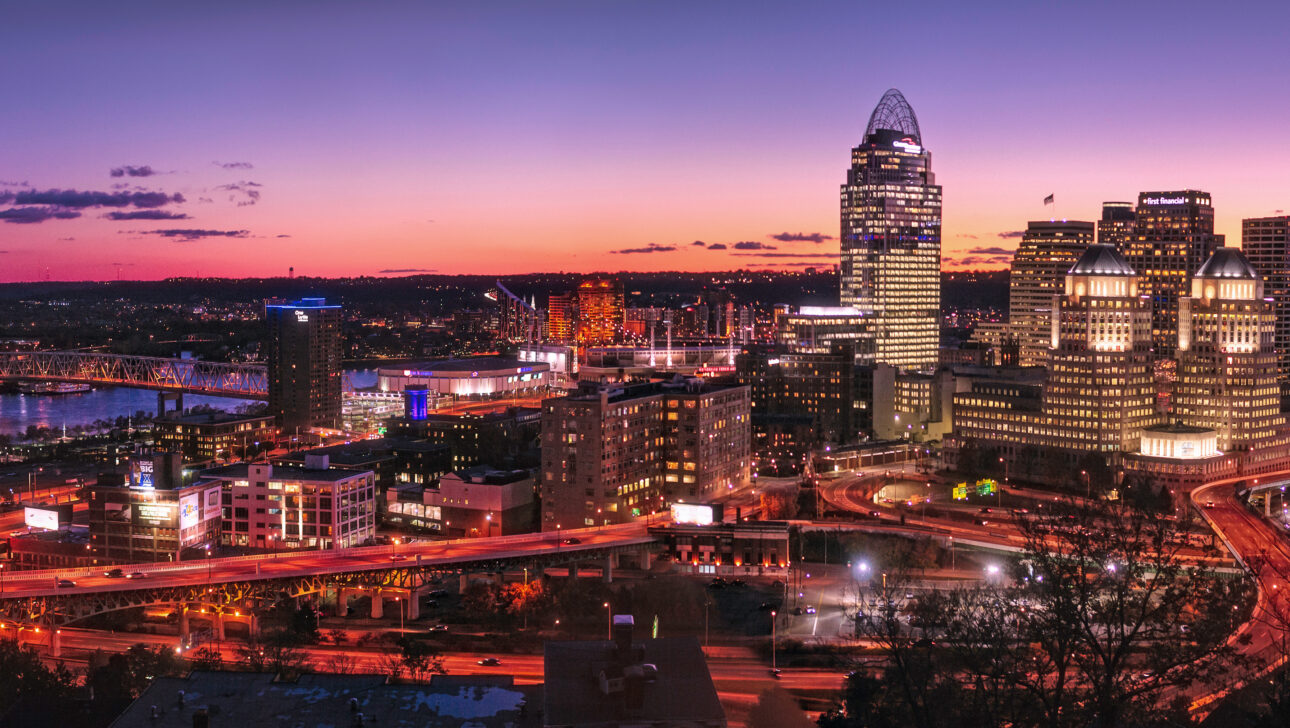 Skyline of the city of Cincinnati