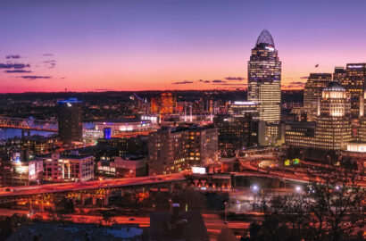 Skyline of the city of Cincinnati