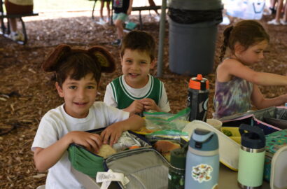 Kids smiling at camp