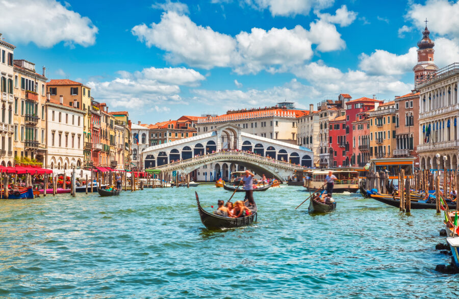 Image of boats on a Venice canal
